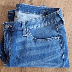 a.n.a Women's Skinny Jeans - Classic Blue